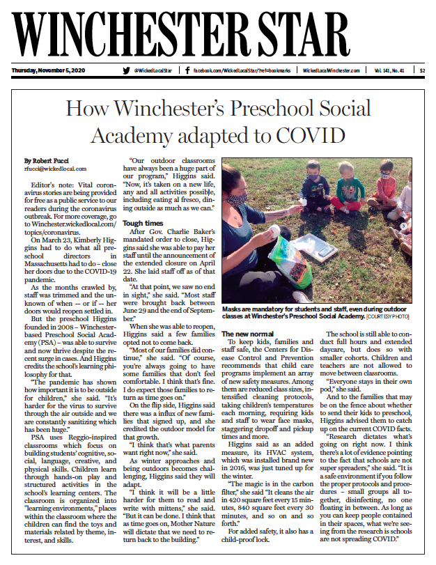 How Winchester's Preschool Social Academy adapted to COVID