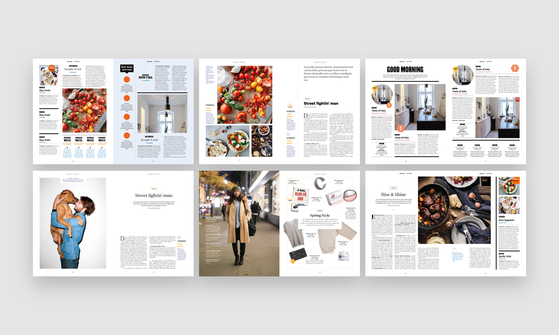 I led the design and was a part of developing the strategy for a new magazine for Oslo Airport.