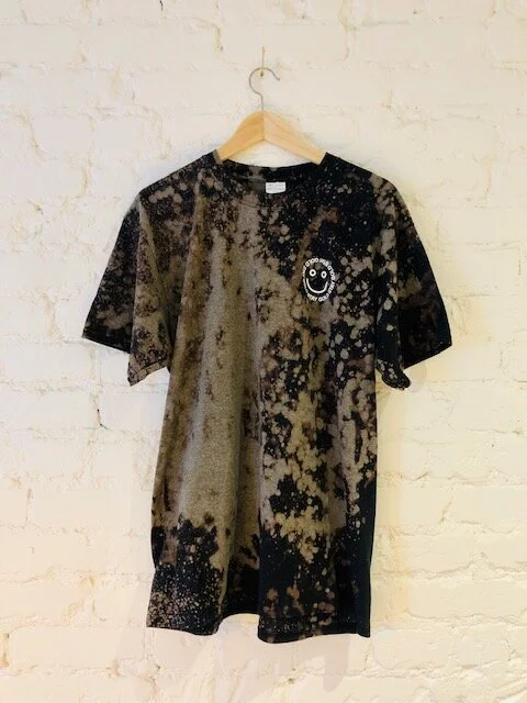 bleach dye grey shirt