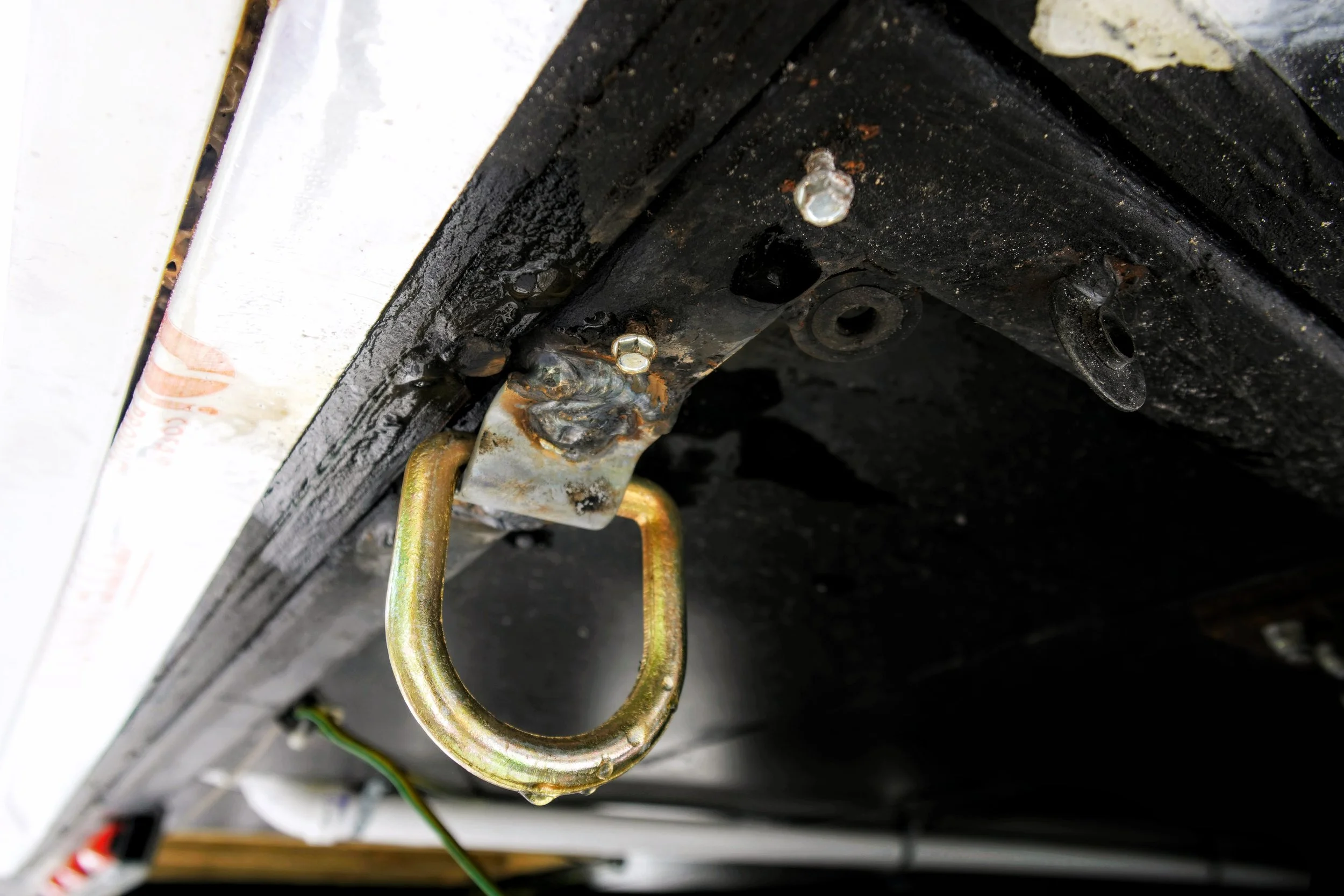 Tiny home hurricane irma preparation weld d-rings
