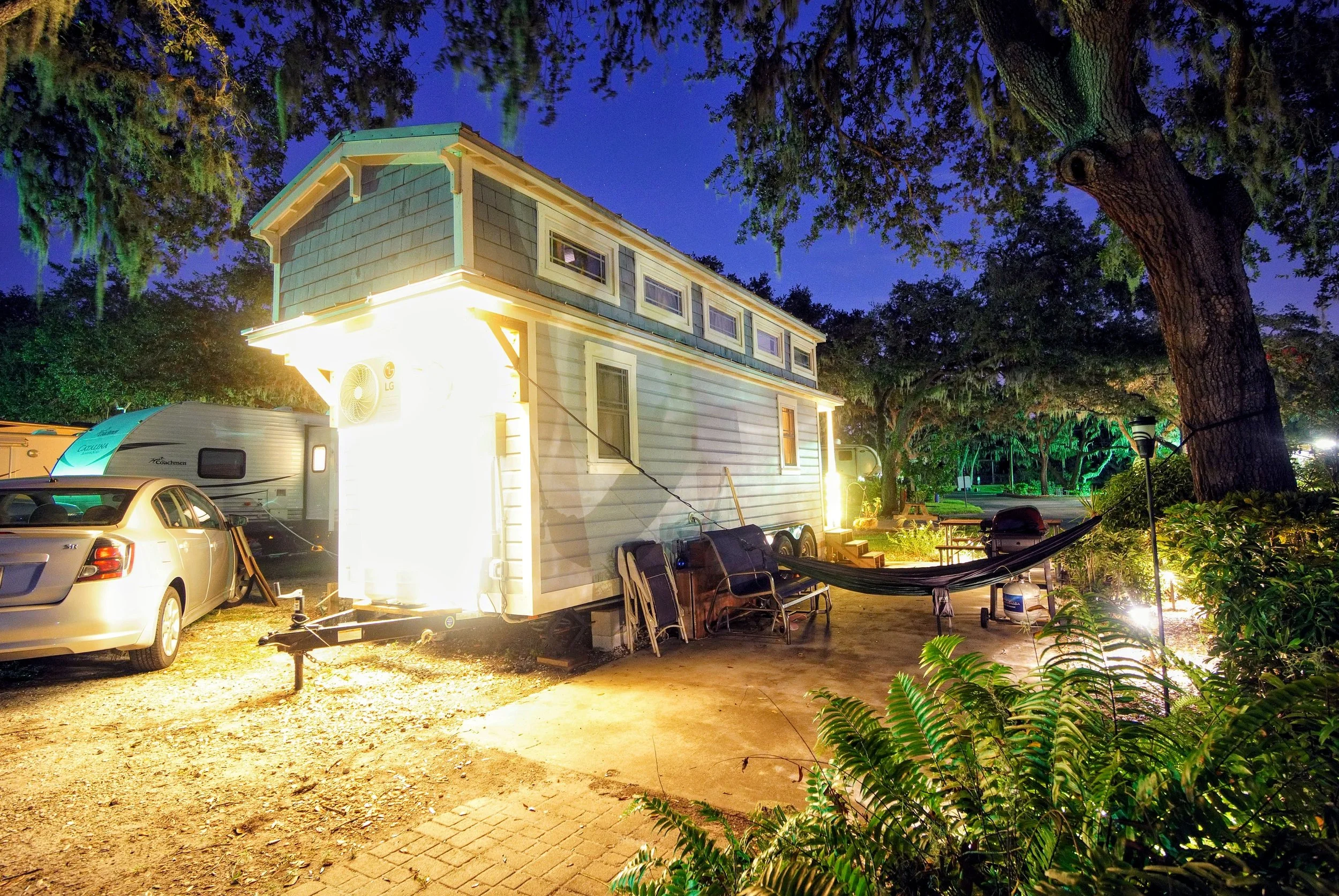 How To Install Outdoor Landscape Lighting On A Tiny Home