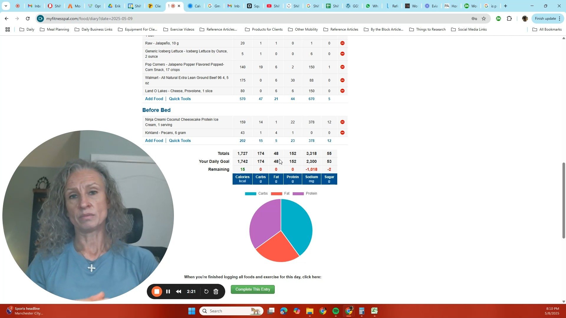We are making a meal plan and copying from one day to the next. Next week we will make a meal plan from scratch, item by item to help you understand how to make a meal plan work for you. #nutrition #mealplanning #calories #macros #myfitnesspal