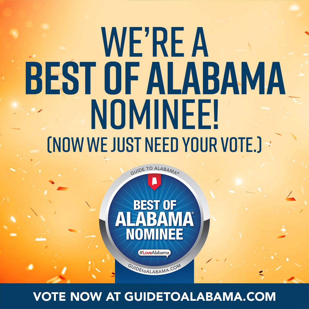 We are proud to announce that Shifting Years Health &amp; Fitness, LLC has been nominated for Best of Alabama Health Clubs &amp; Personal Trainer Studios! 

-People elect this by voting for our company. 
-You do not have to live in Alabama to vote. 
