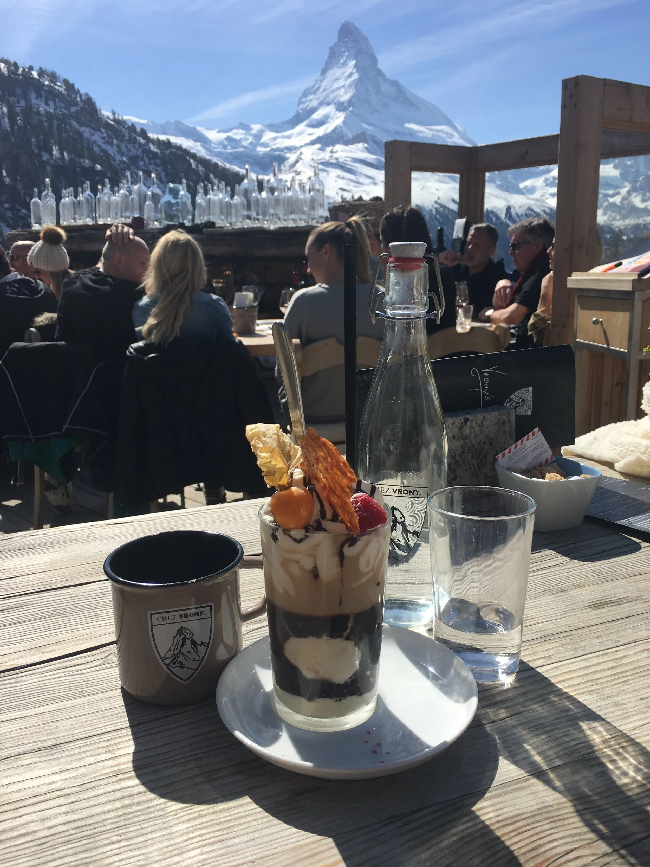 Incredible food compliments the incredible view from Chez Vrony!