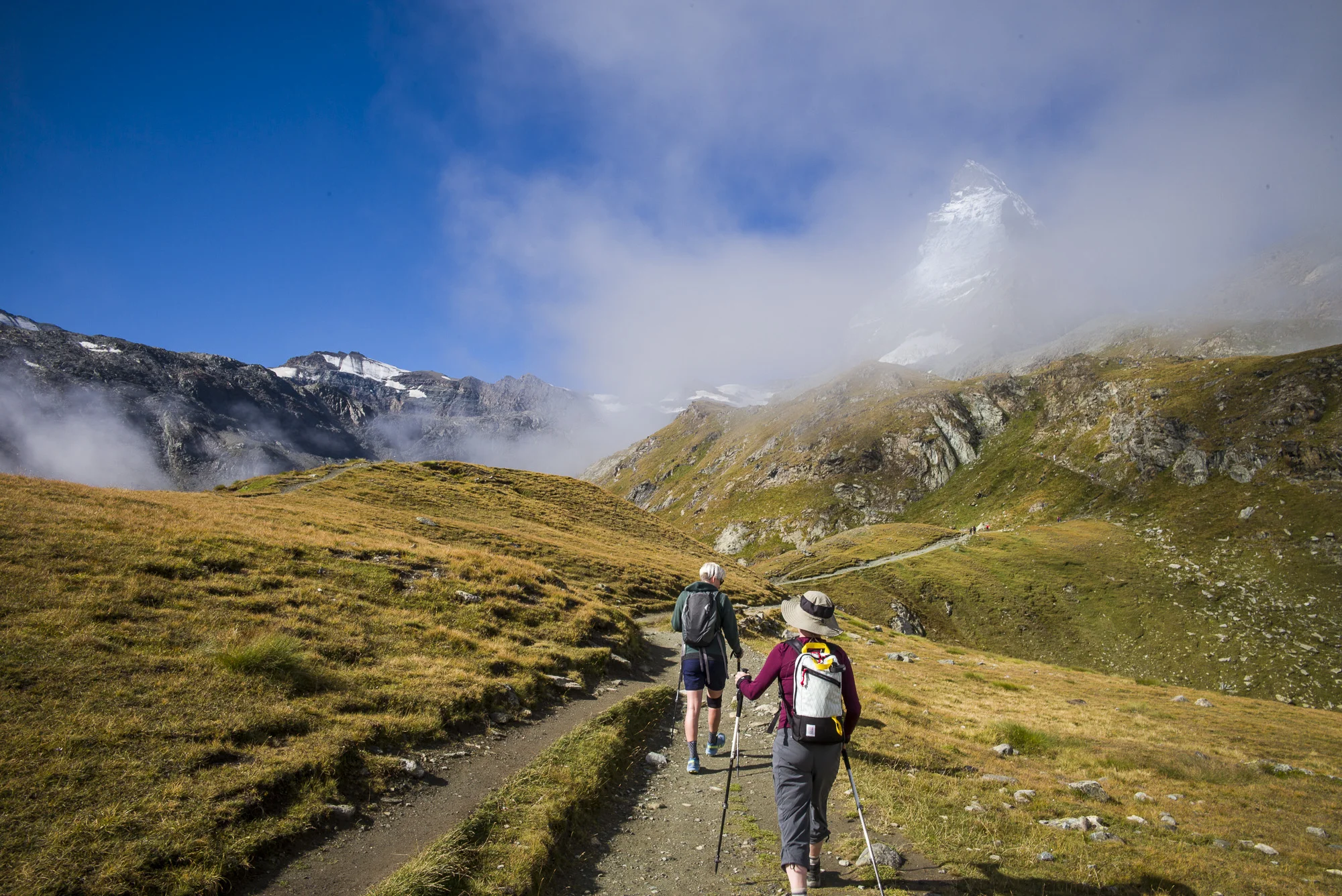 Hiking to Hornli Hut