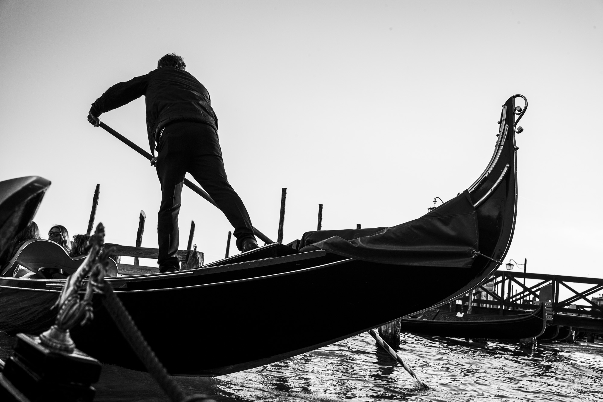 Gondolier at Work