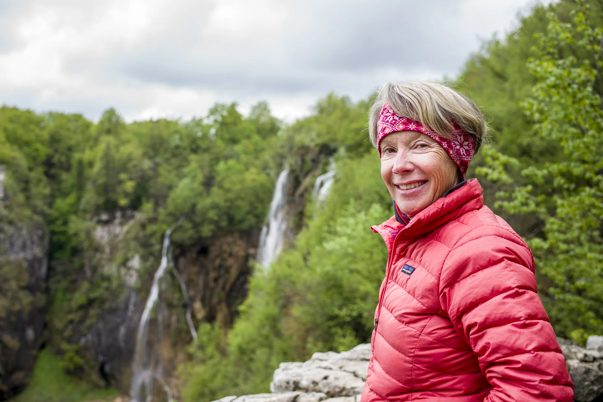 Cheryl at the Big Falls