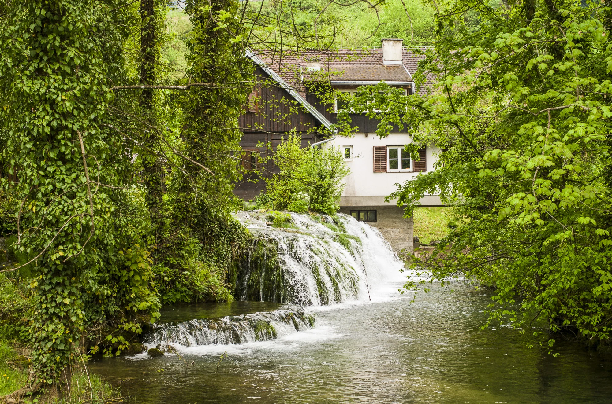 A little waterfall at Rastoke