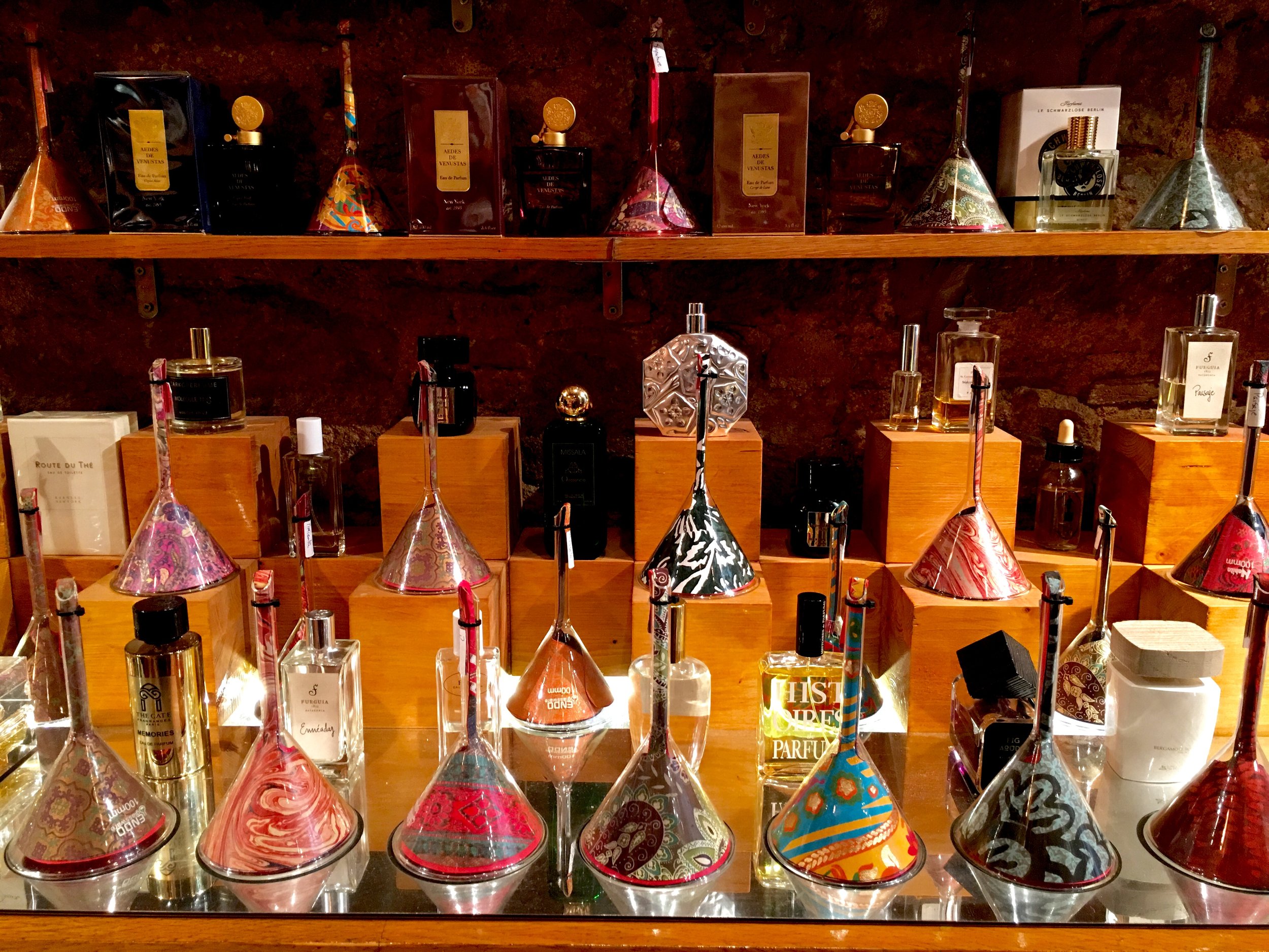 Purfume testing at The Purfumary