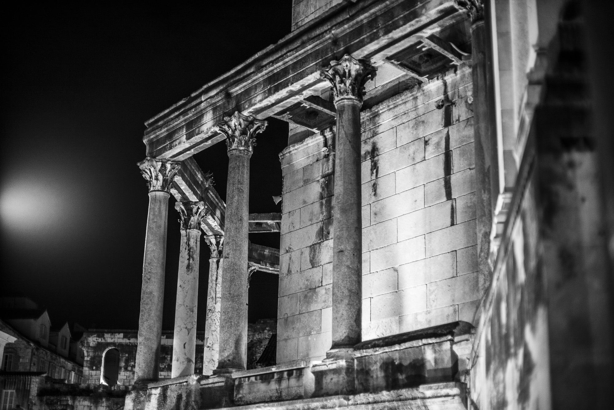 Columns at Night