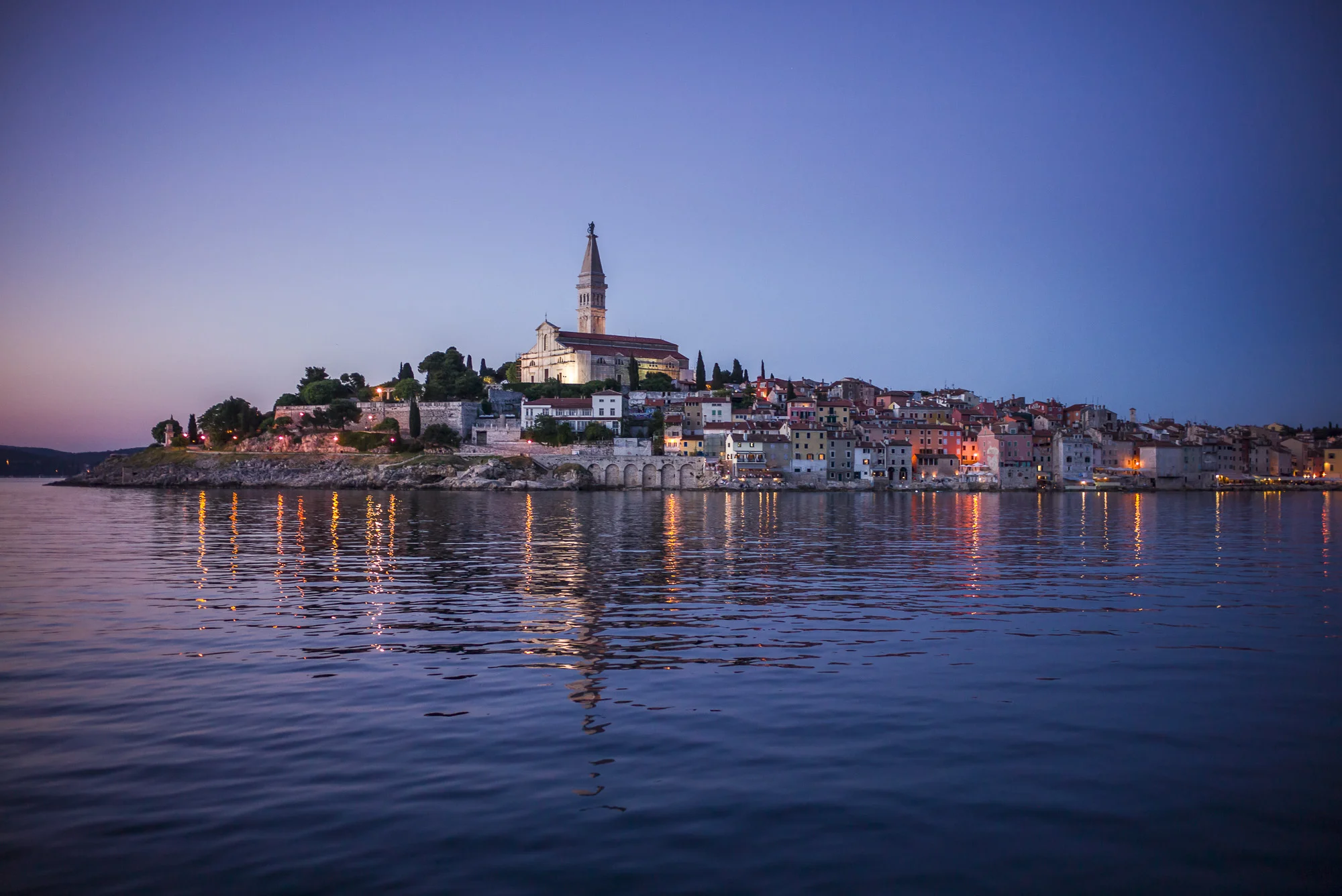 Rovinj from the sea