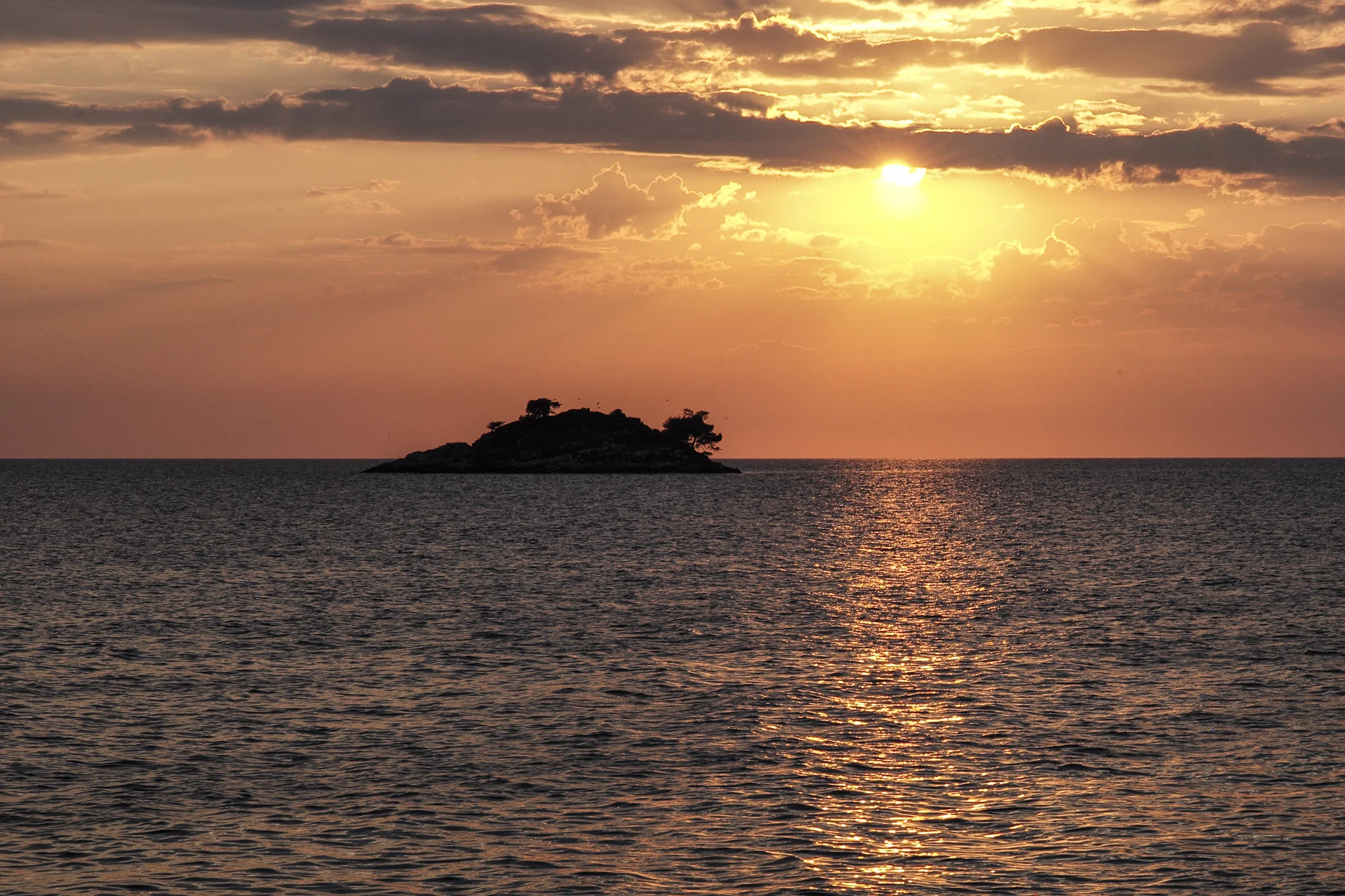 Island at Sunset