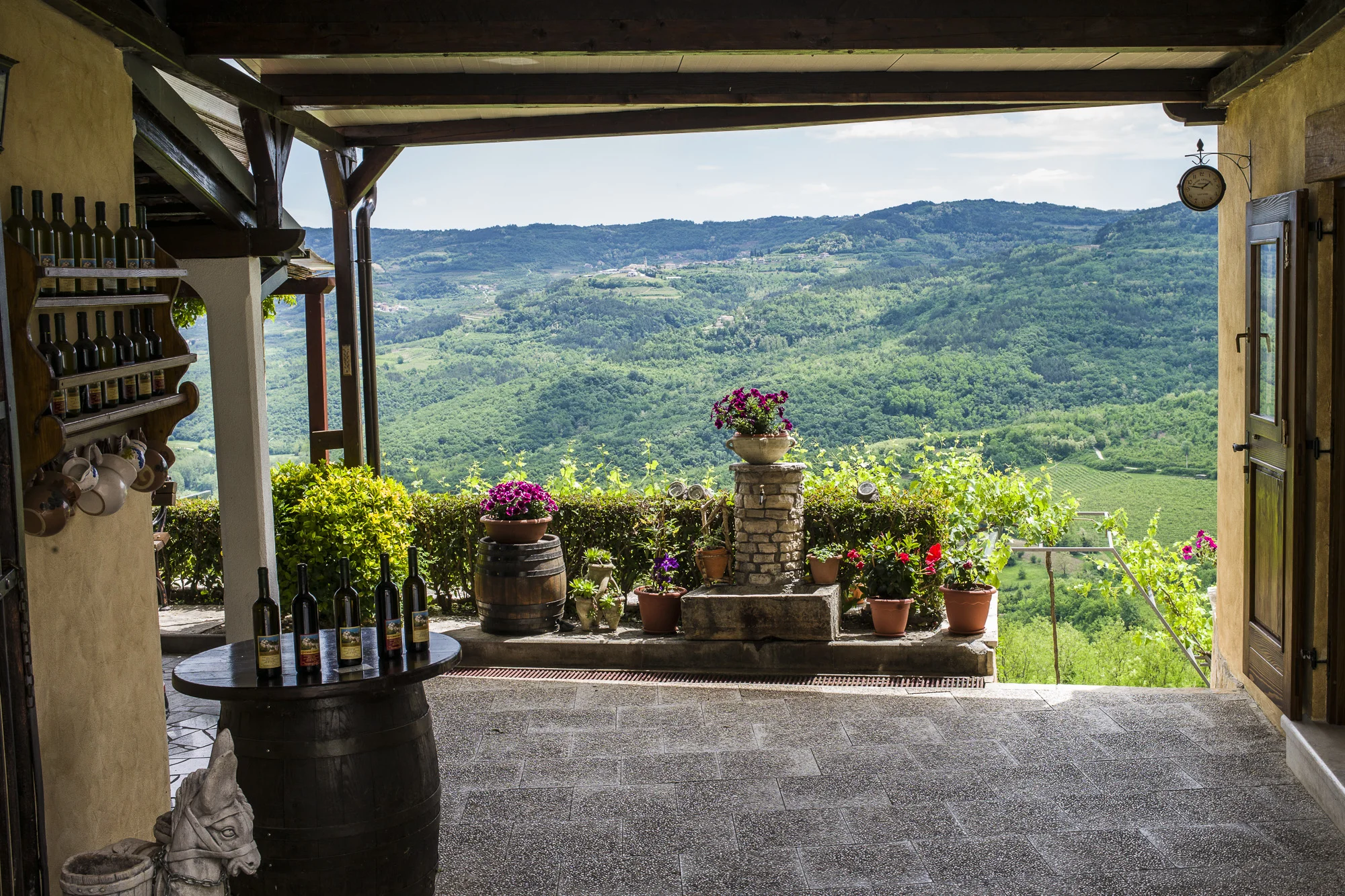 Restaurant View from Motovun