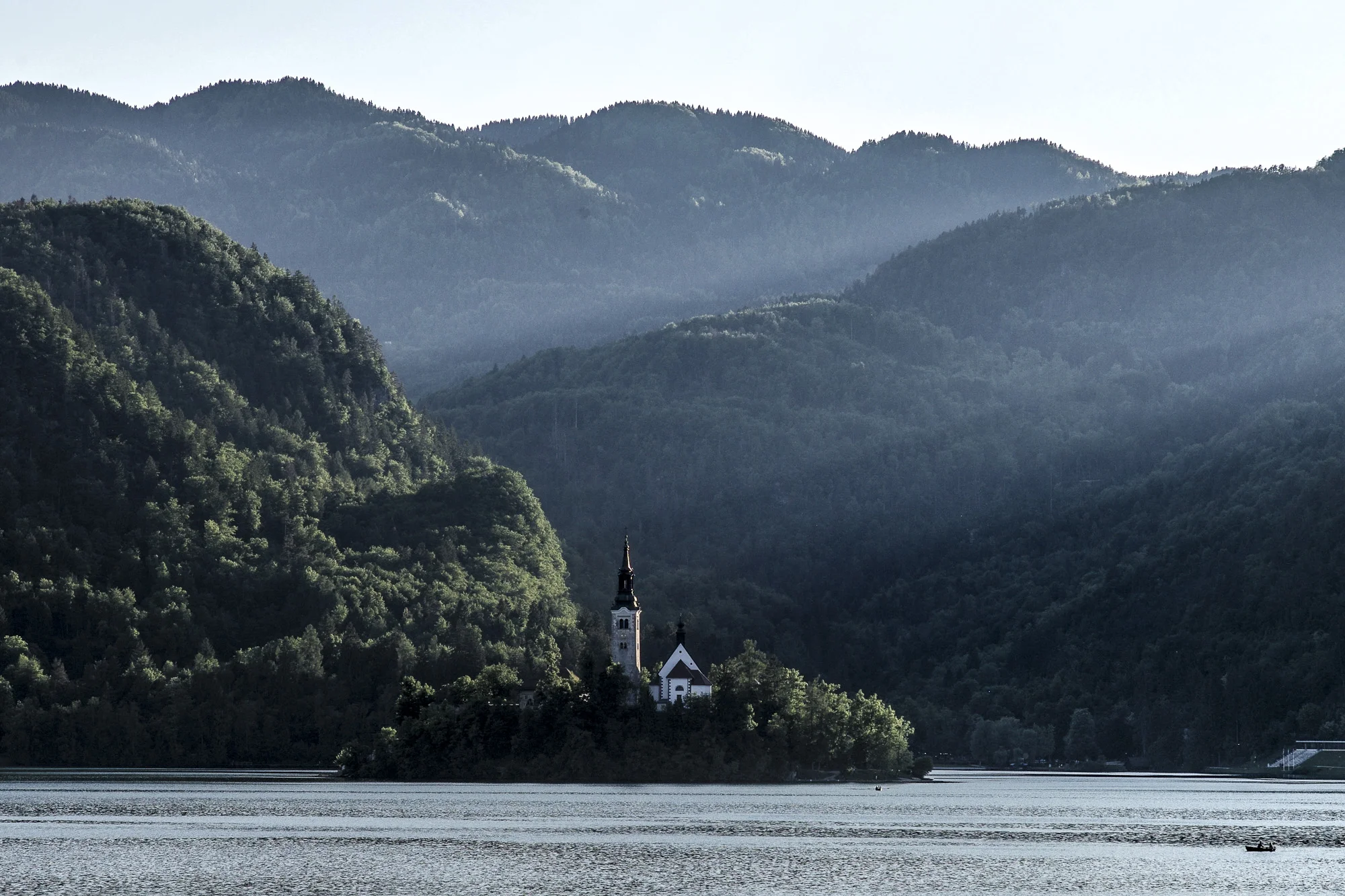 Sunbeams on Lake Bled
