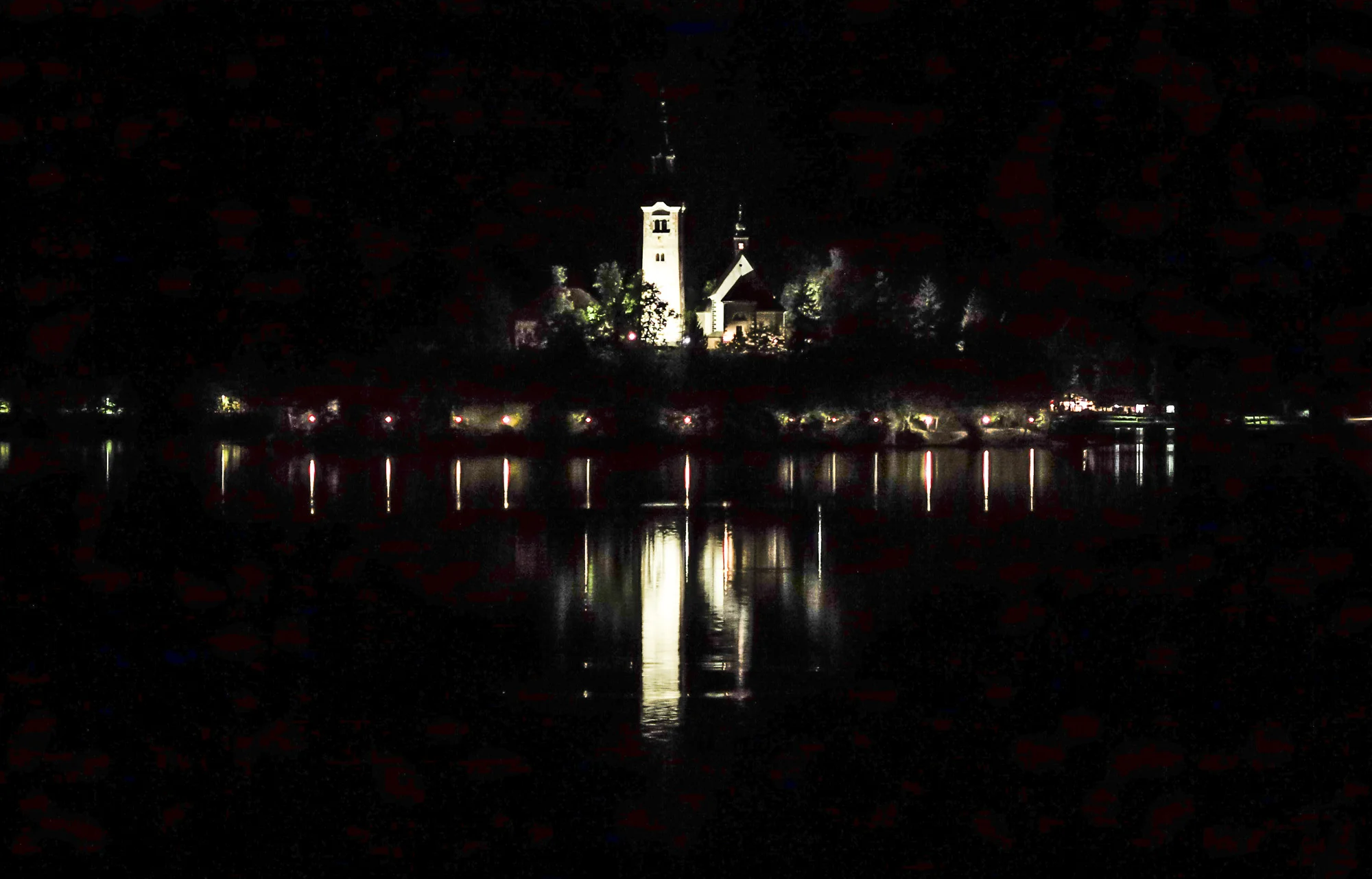 Bled Island at Night