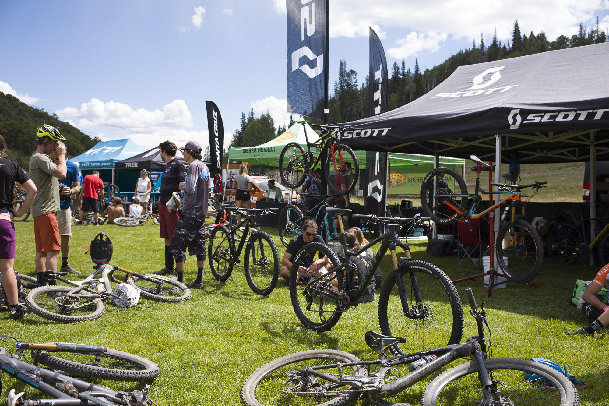 Base area at Deer Valley during a race