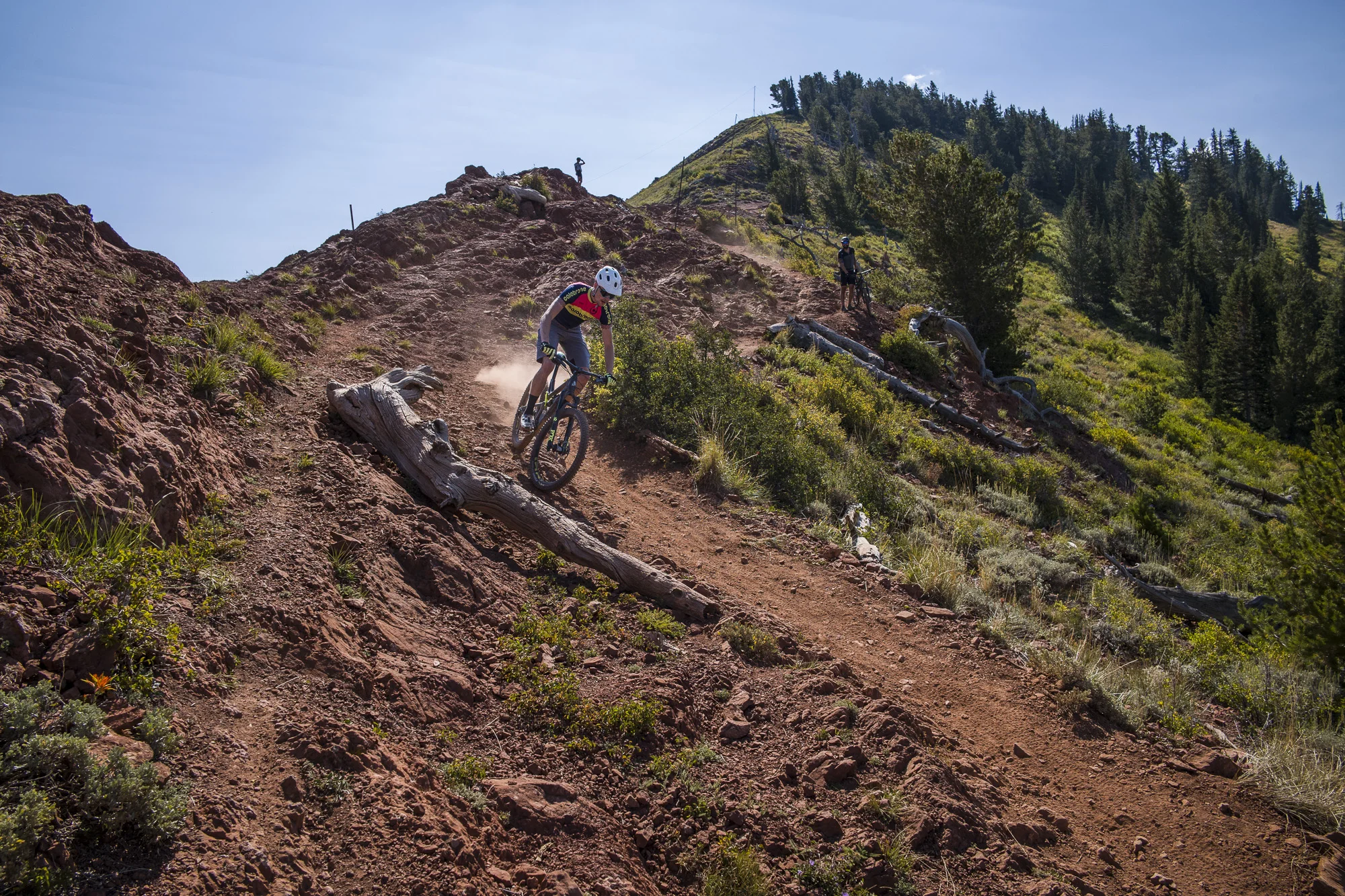 Miro riding the Crest Trail