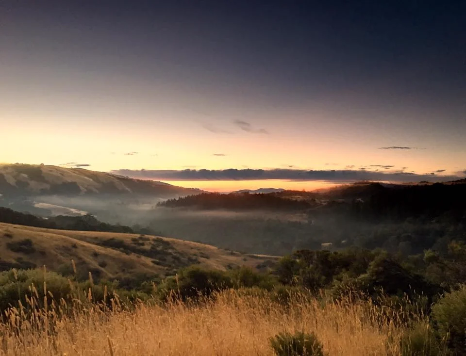 Riding the trails before sunrise