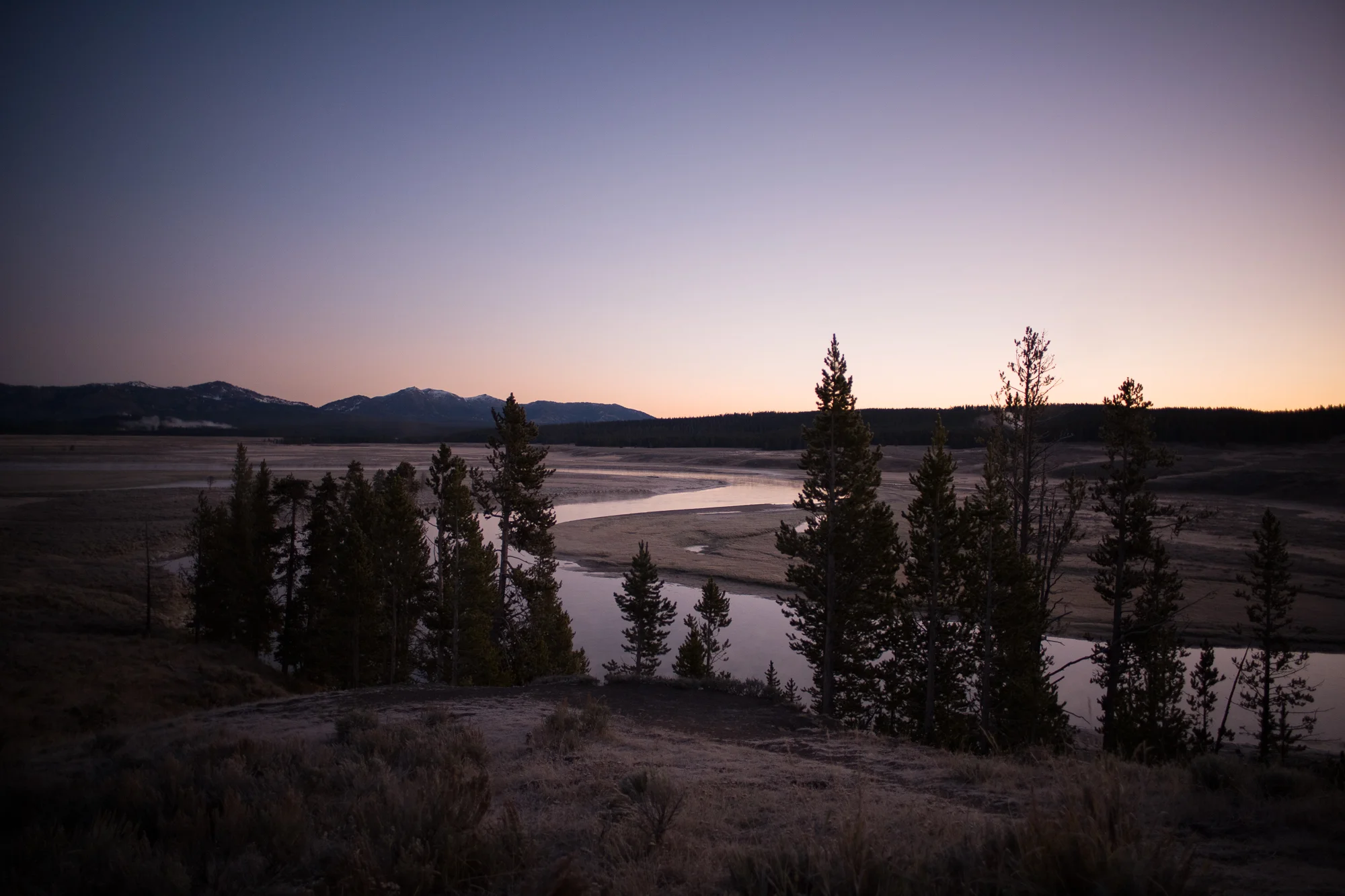 Sunrise at Hayden Valley