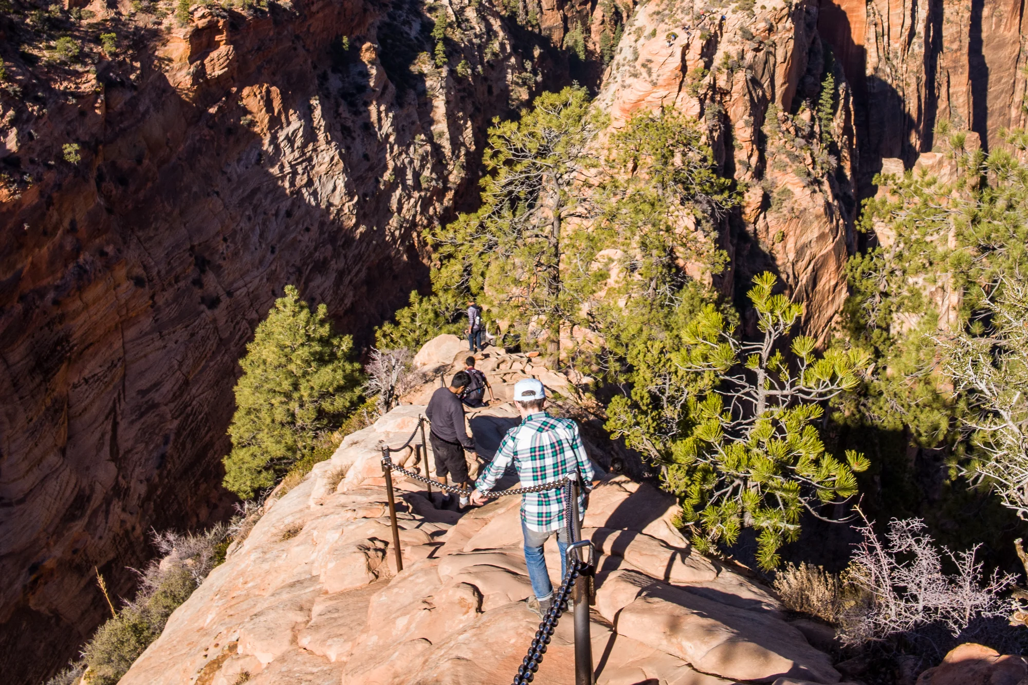 The chains on Angels Landing