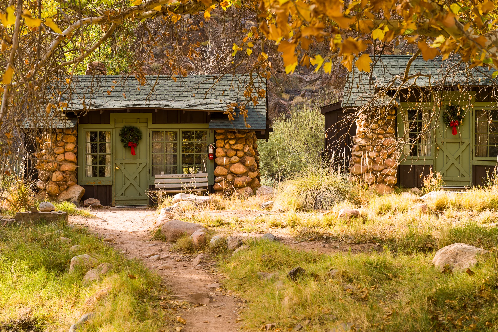 Cozy cabins at Phantom Ranch