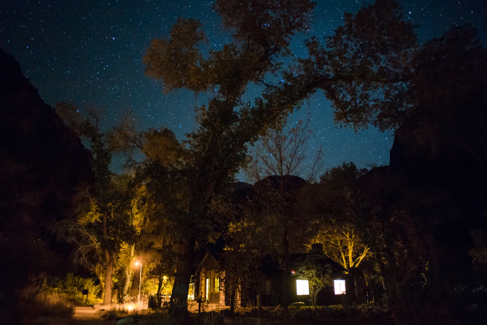 The stars over Phantom Ranch