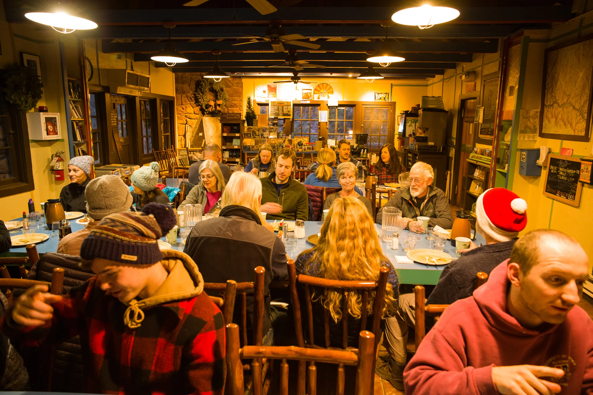 Meet interesting people at mealtime, served "family style" at Phantom Ranch