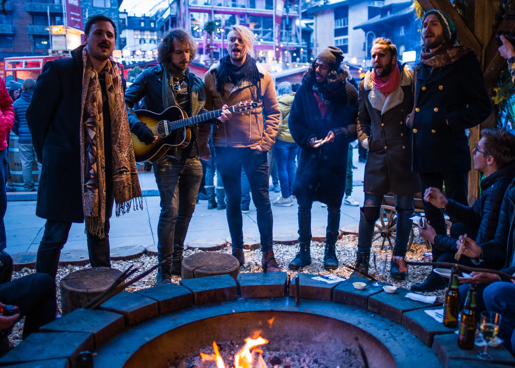 The Souls singing around the campfire