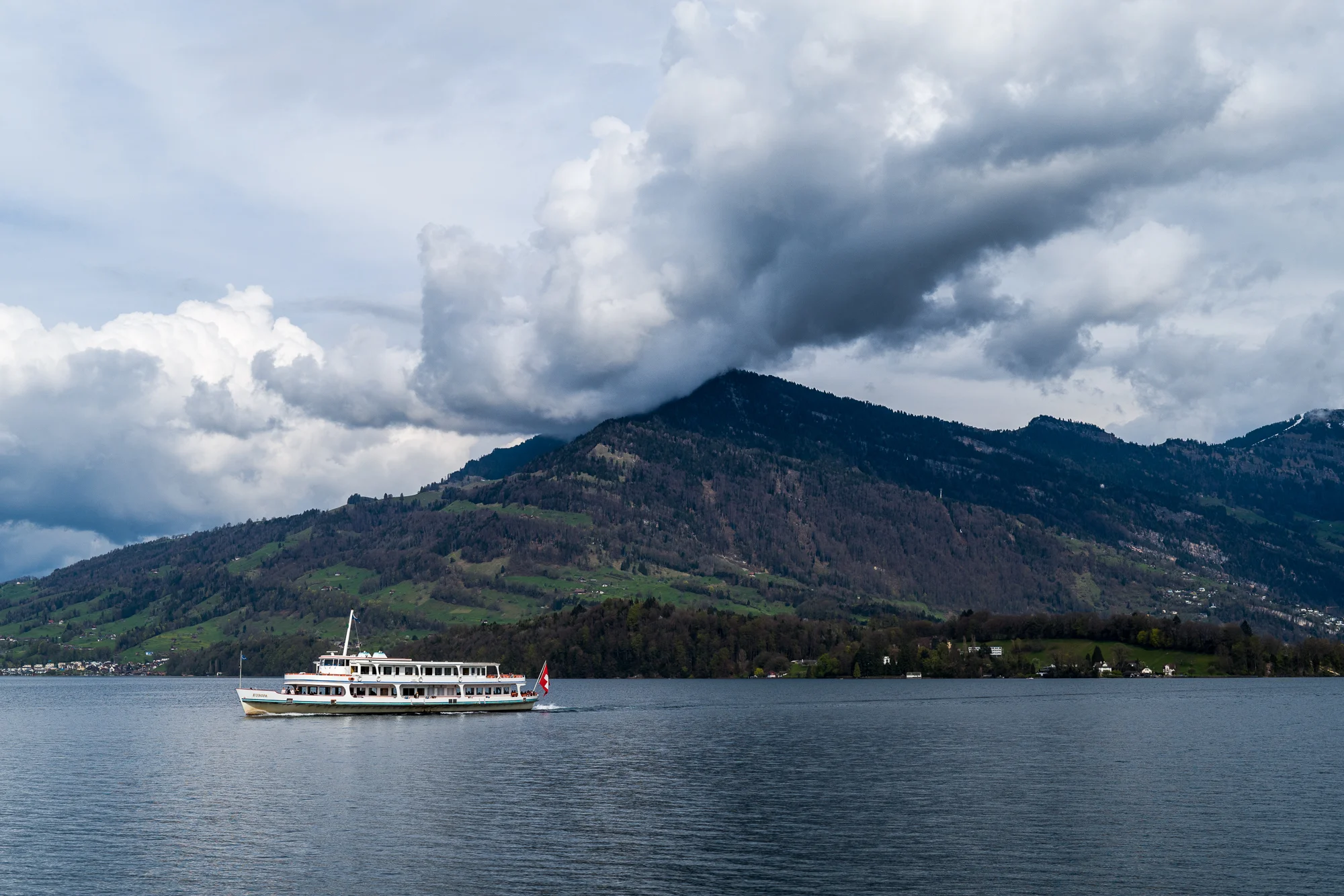 The Lake Lucerne heading toward Vitznau