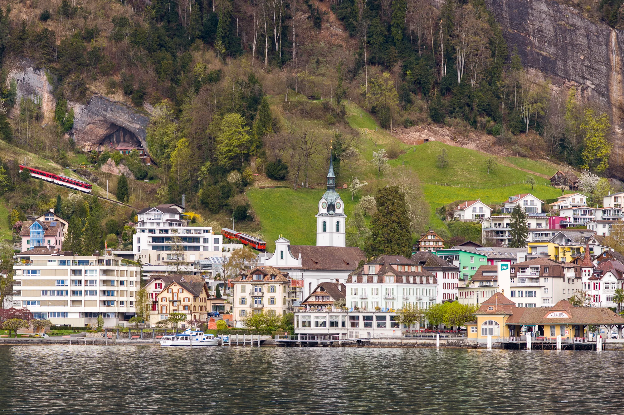 On the boat returning to Vitznau