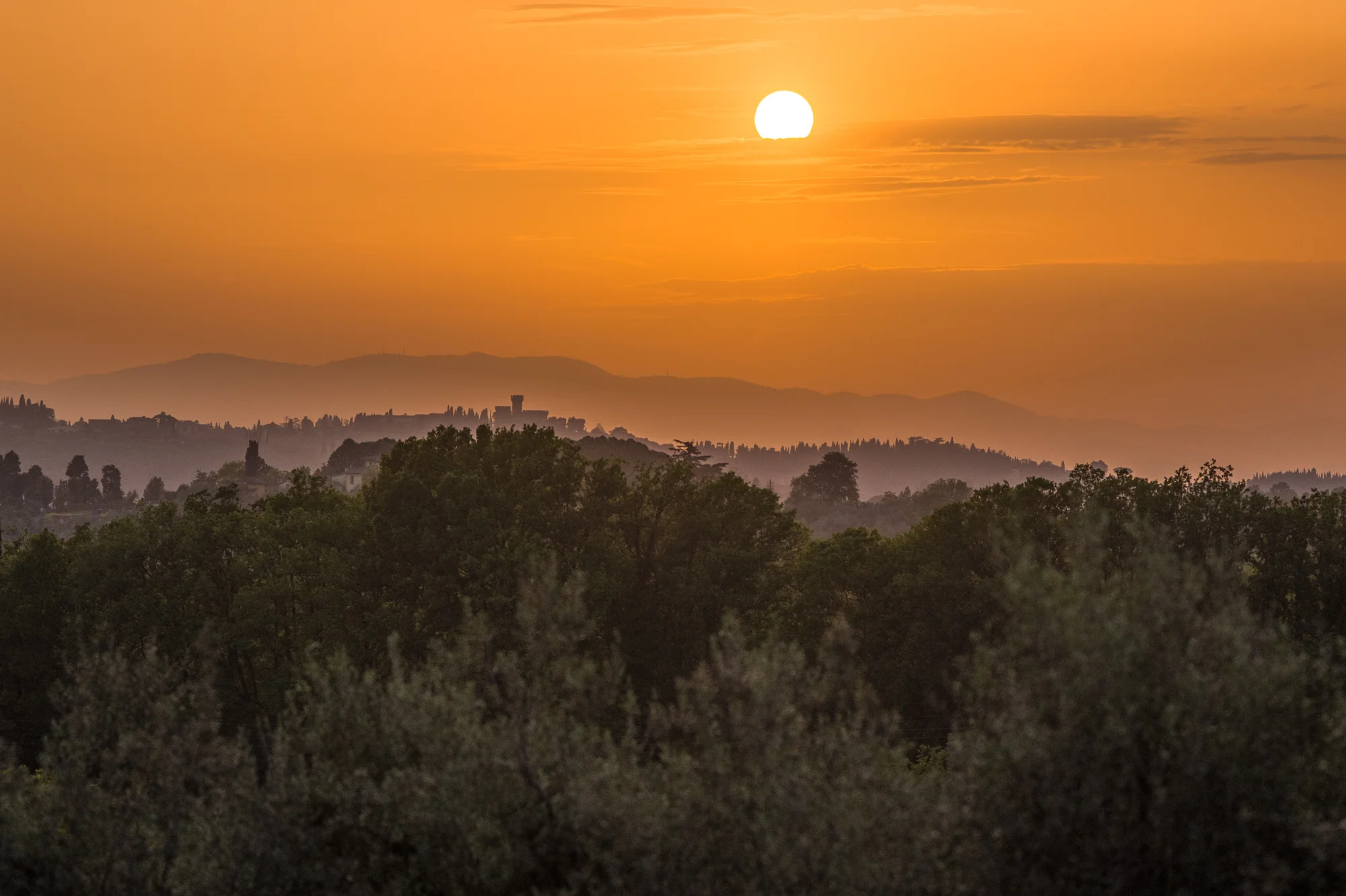 Florence at sunset