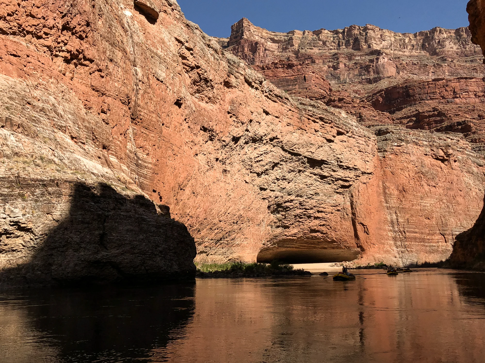 The Redwall Cavern. The scale of the canyon is deceiving making the opening look βsmallβ