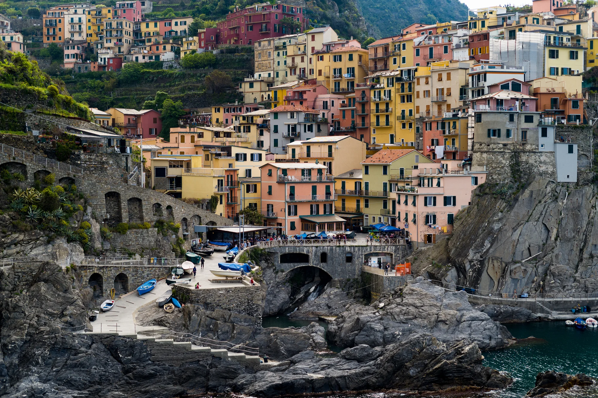 Riomaggiore from the sea