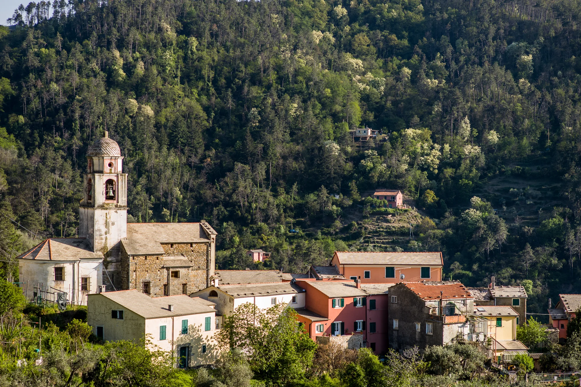 Small village discovered by Vespa