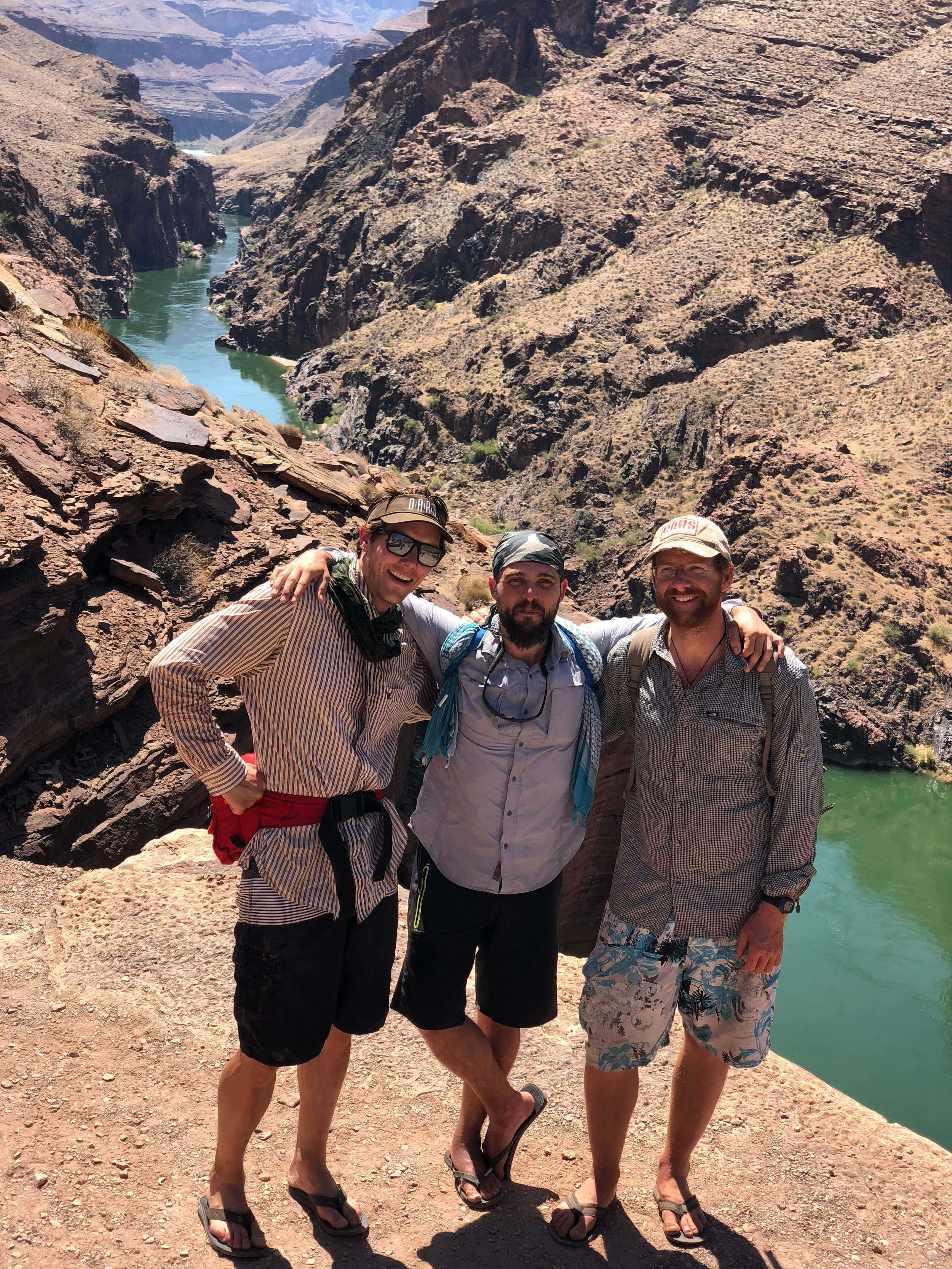  Eric, Albert and Cliff above the river 