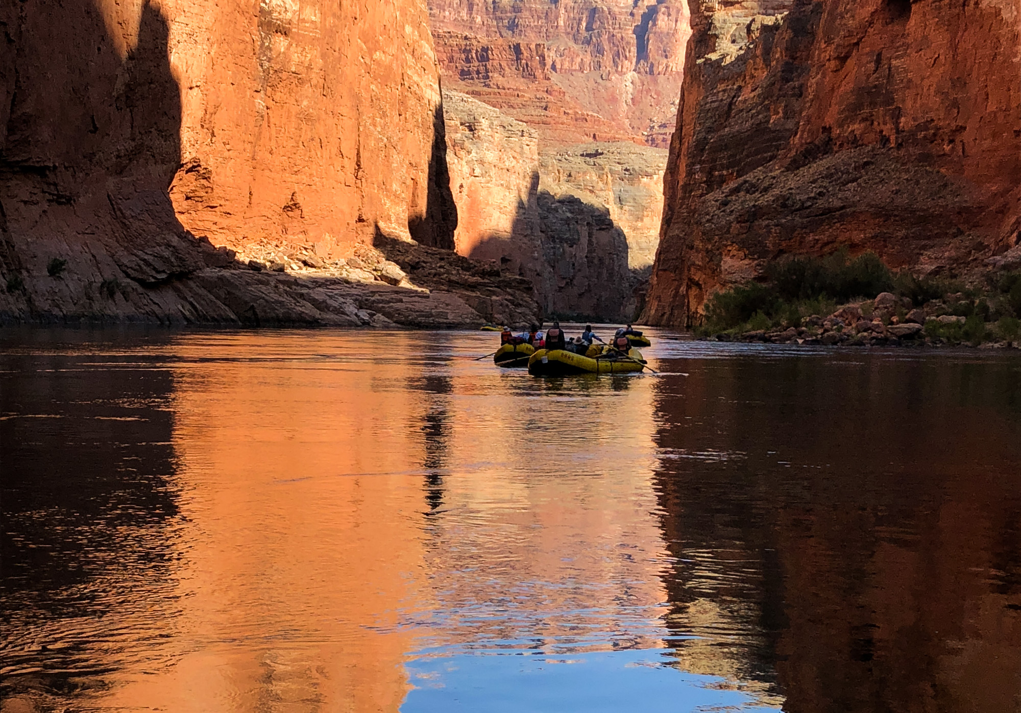  Rafts in the Grand Canyon 