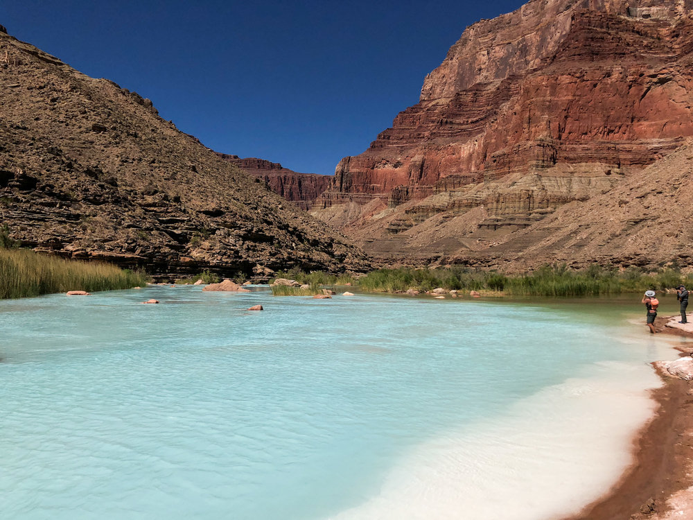  The turquoise blue of the Little Colorado River 