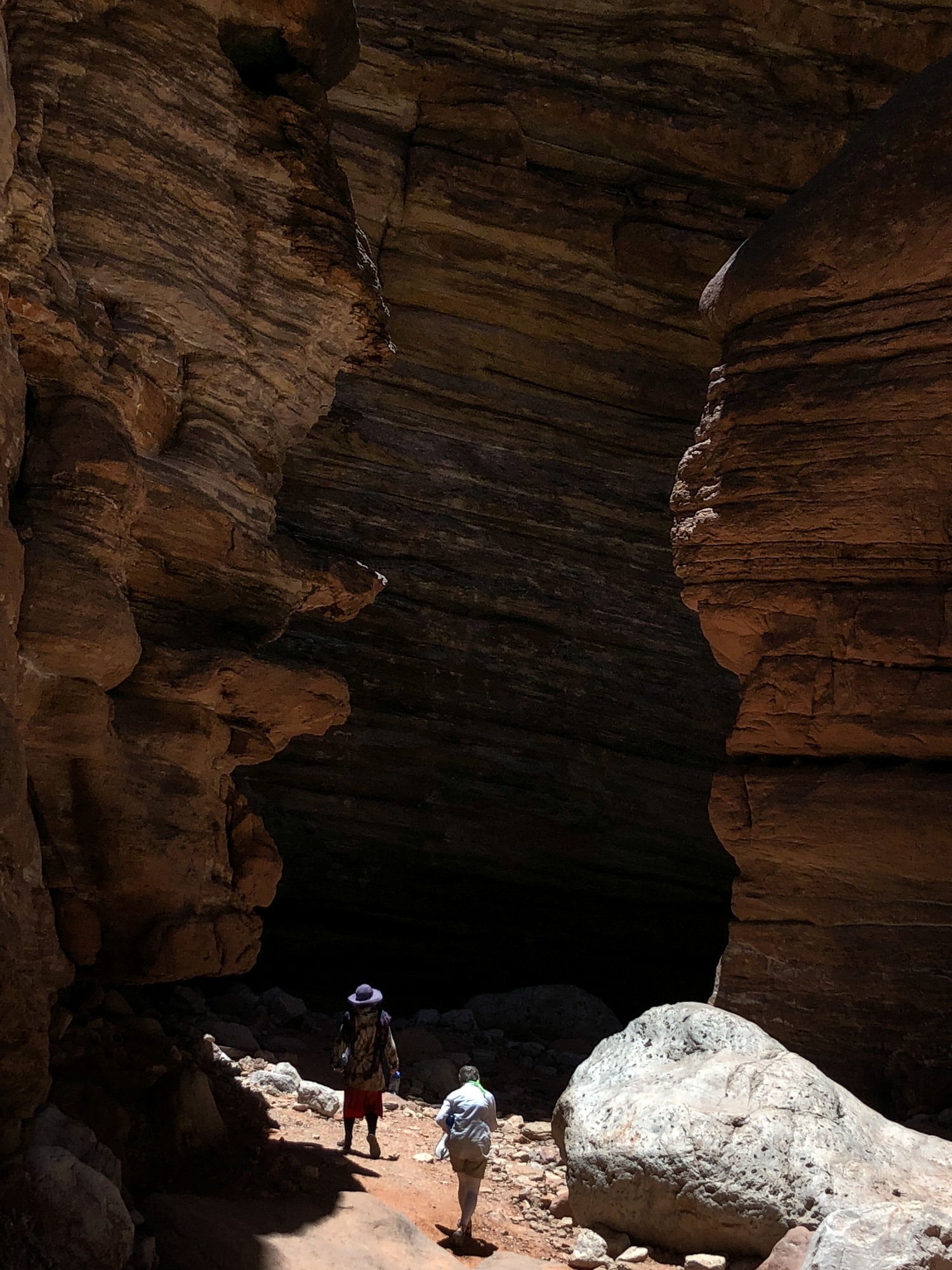  Walking through Blacktail Canyon 