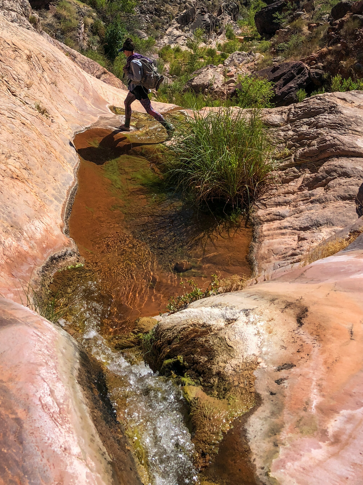  Hiking up Stone Canyon 