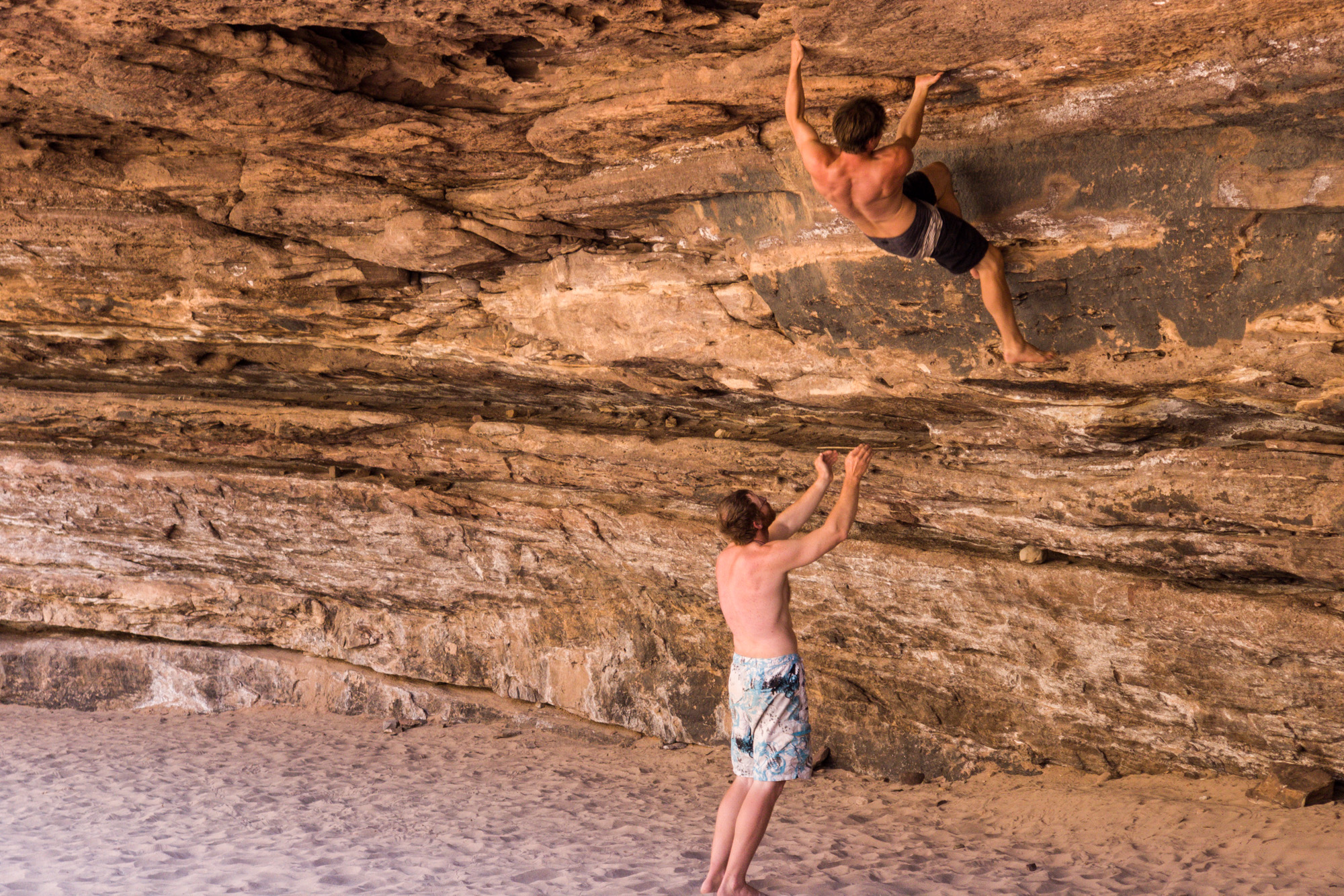  Rock climbing inside the Grand Canyon 