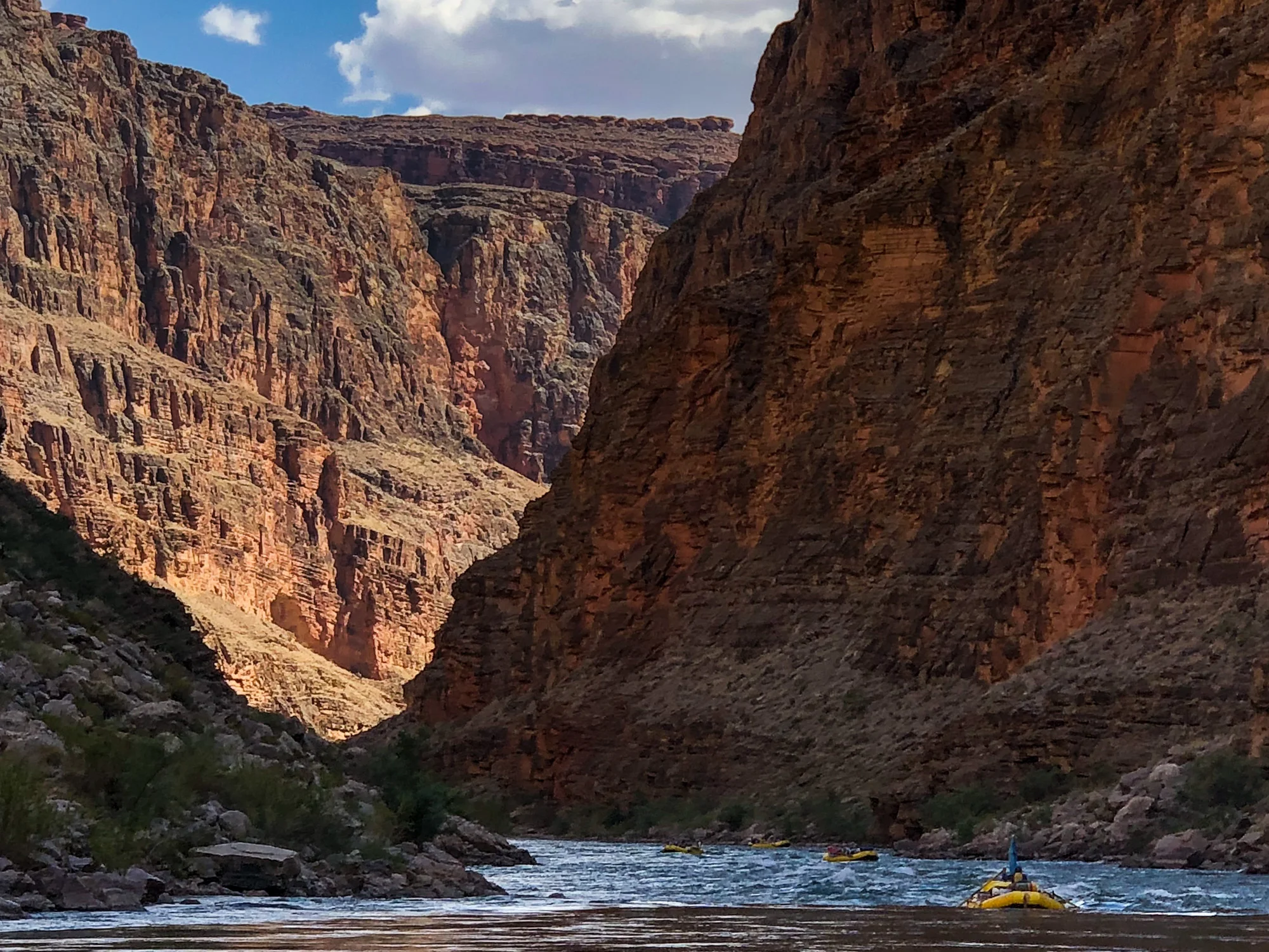 Morning float inside the Grand Canyon