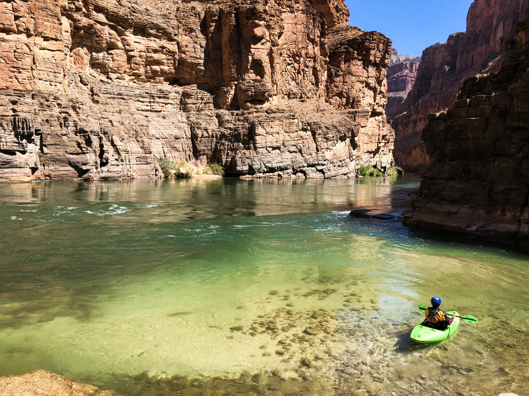 Kayak at Havasu Creek