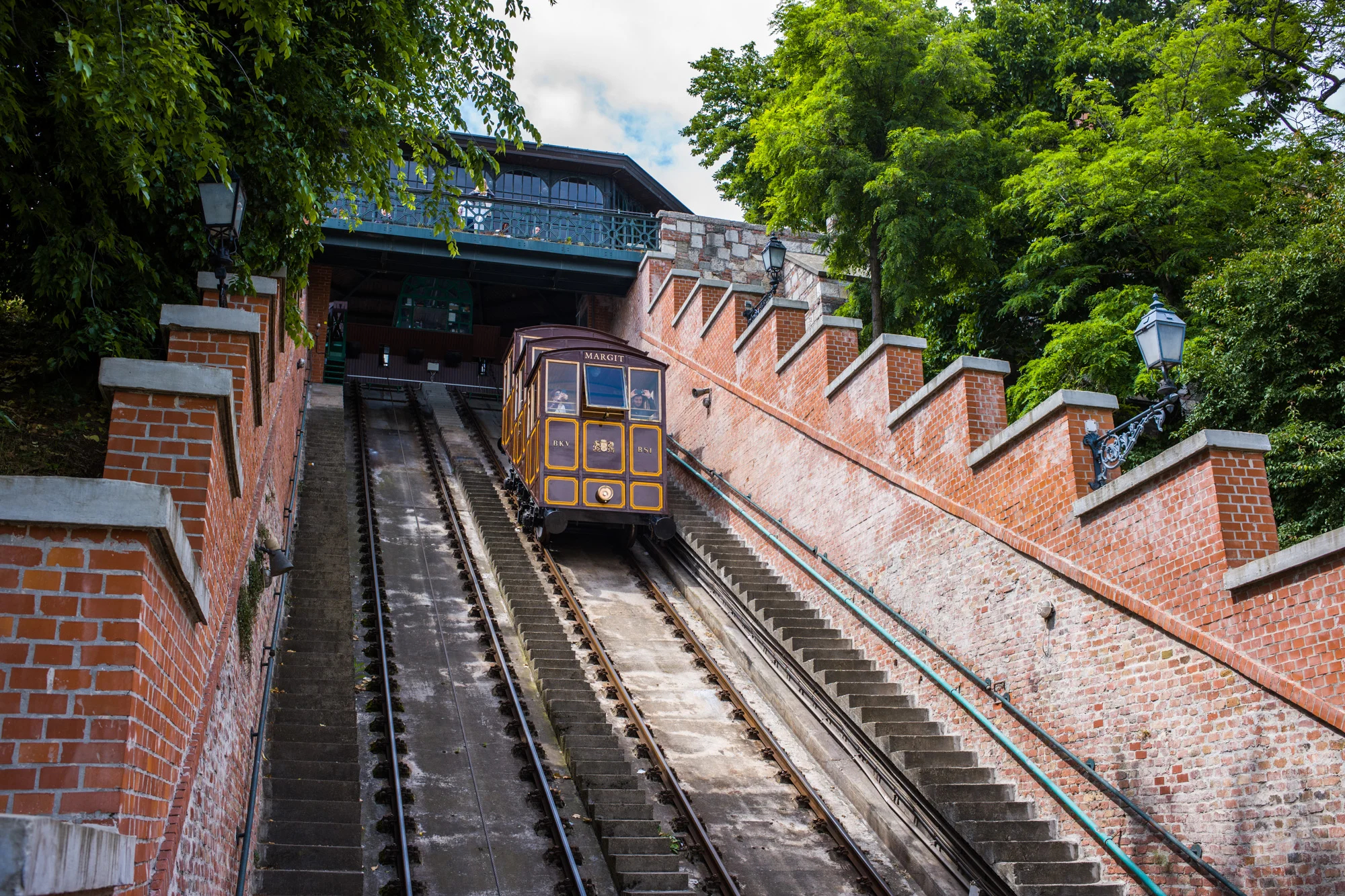 The Funicular to the top of Castle Hill - built in 1870