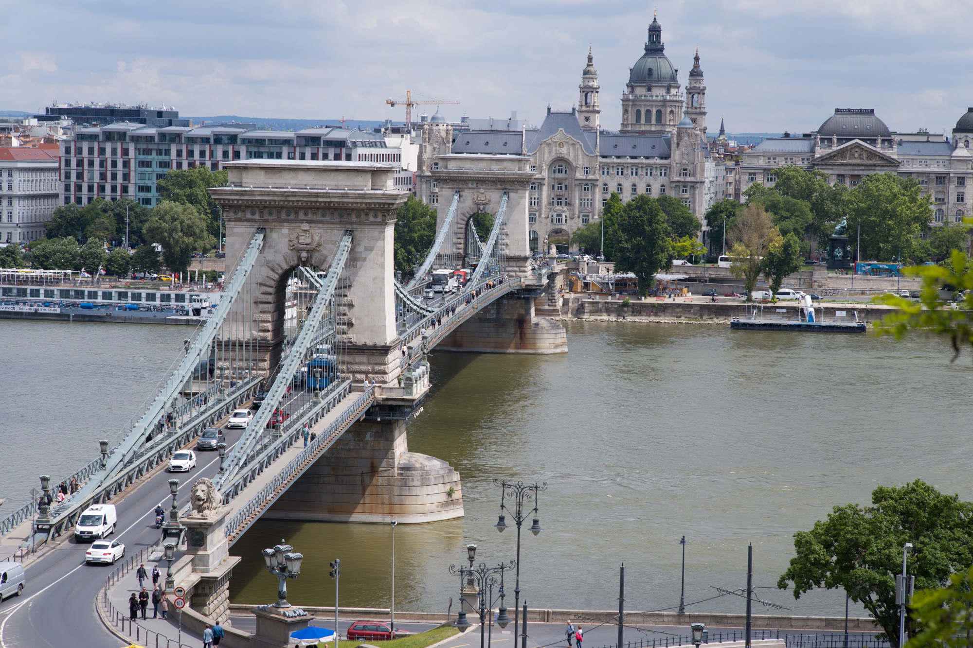 The Chain Bridge over the Danube in Budapest