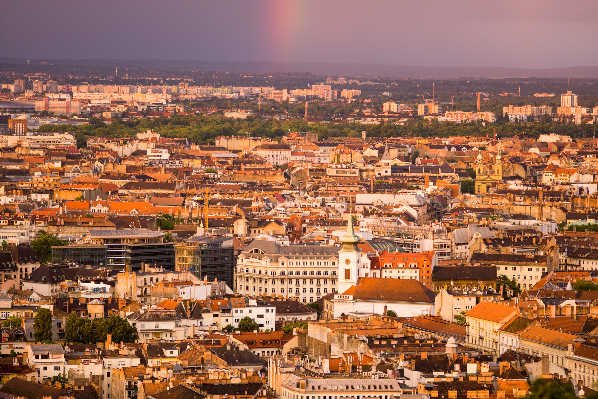 Rainbow over Budapest