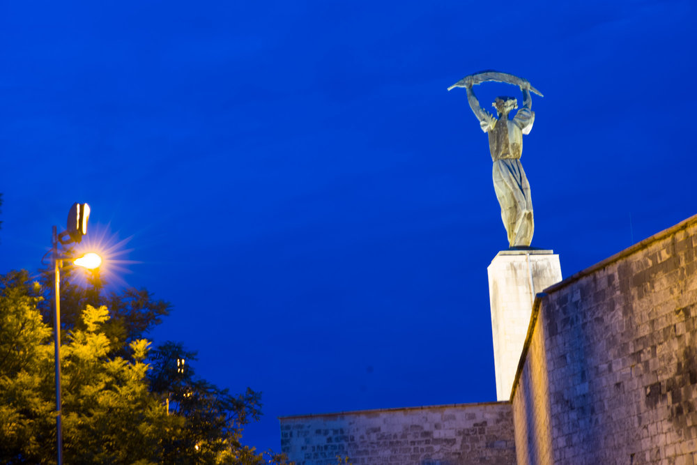 Liberty Statue over Budapest