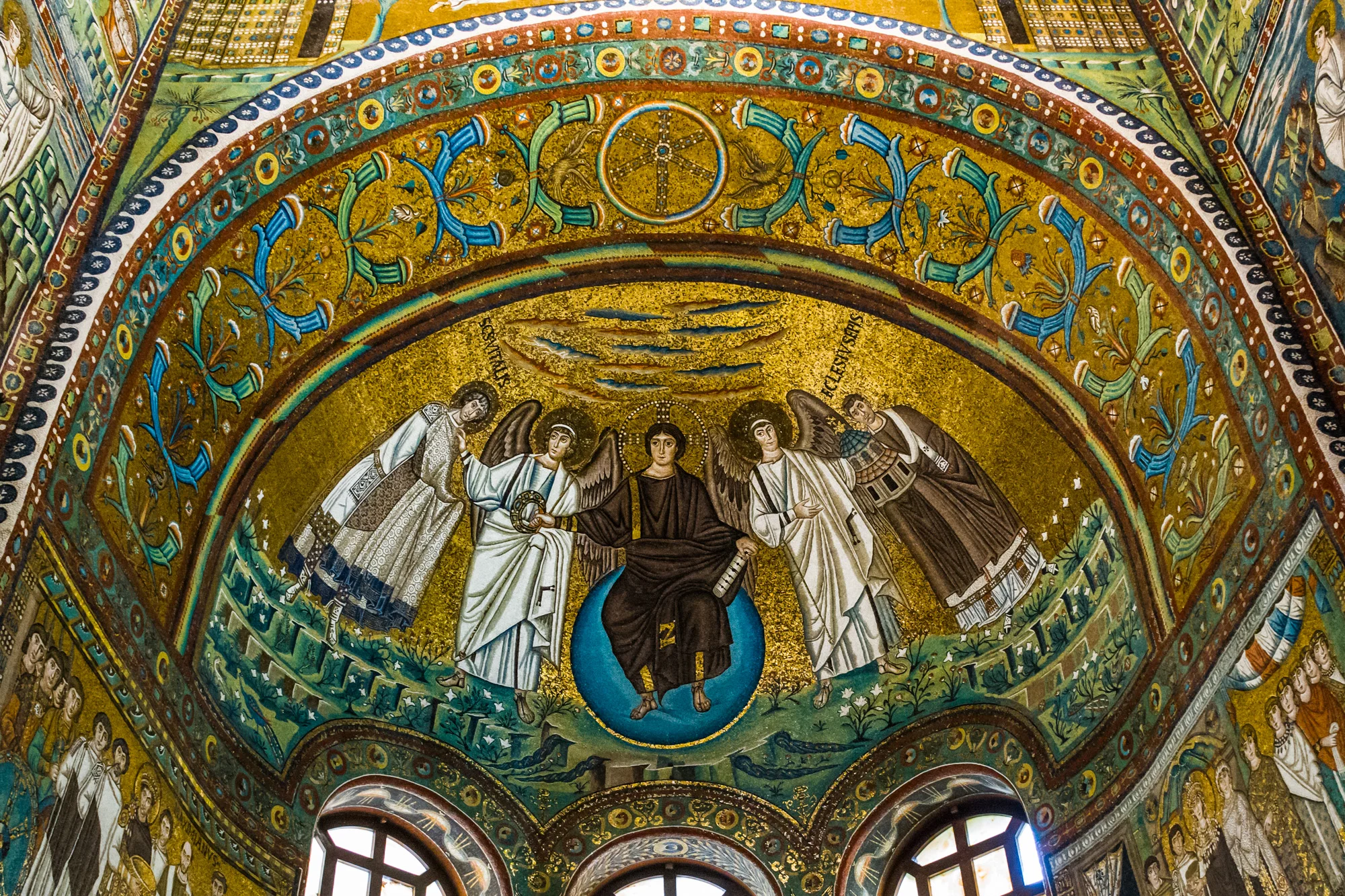 Mosaics in the Basilica di San Vitale