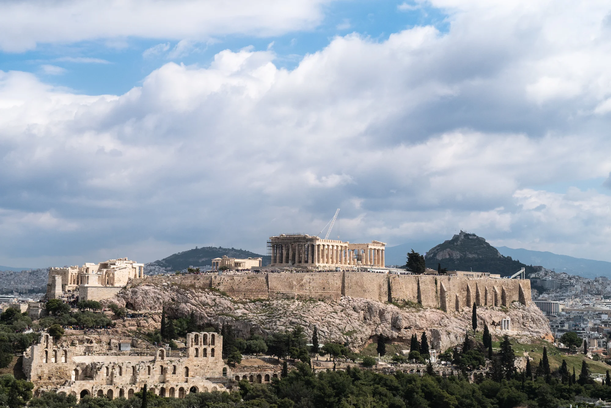 The Parthenon on the Acropolis