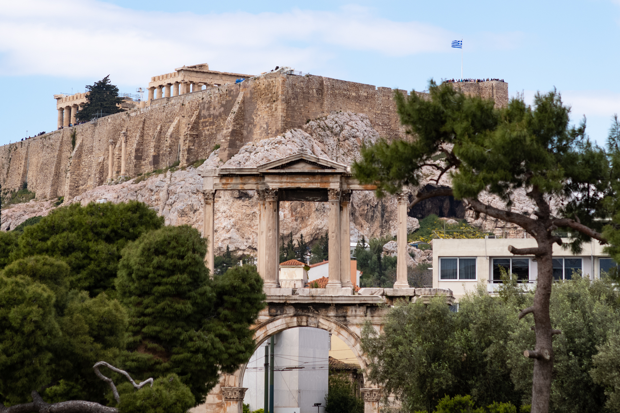 Hadrian’s Gate below the Acropolis