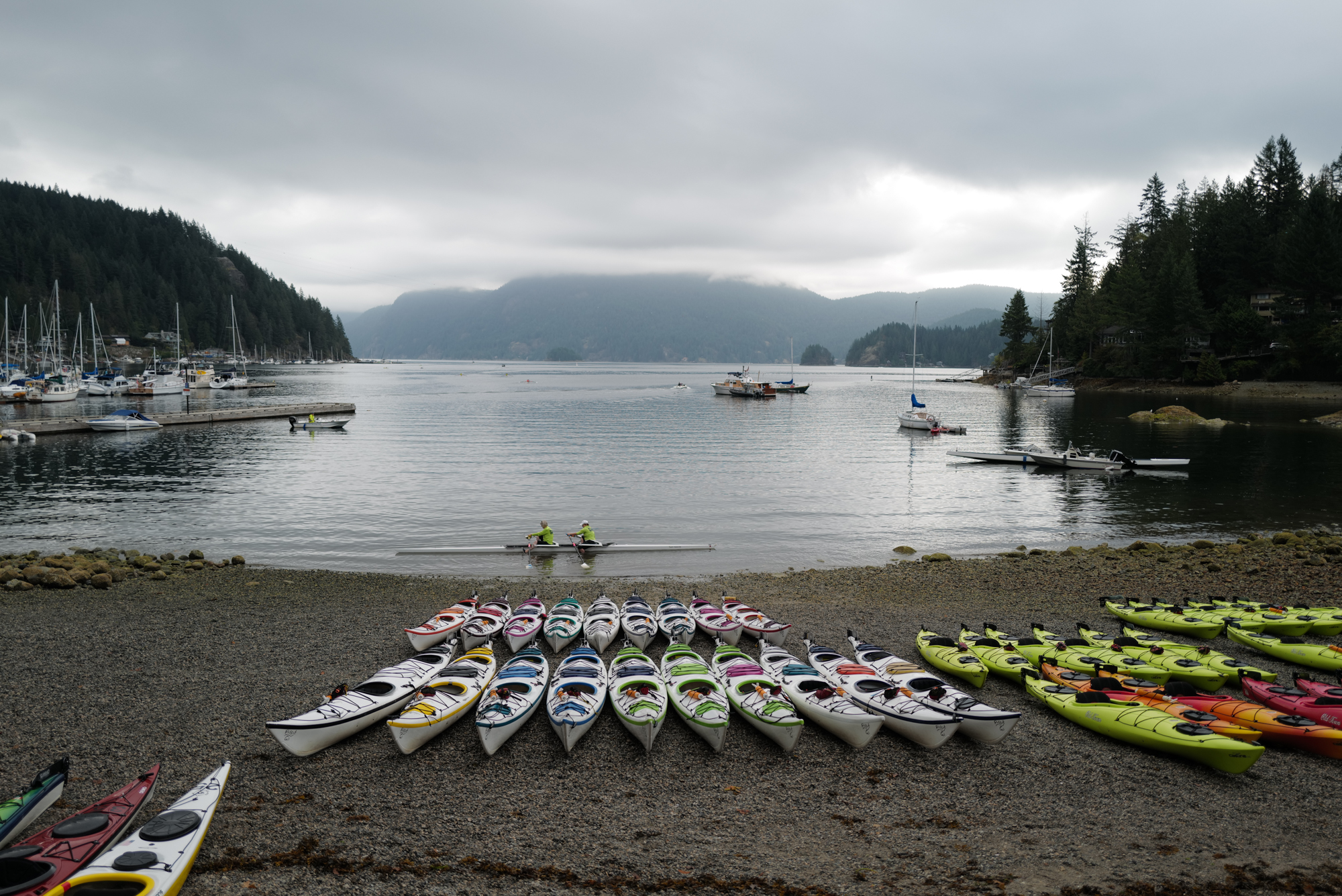 Kayaks for rent at Deep Cove Kayak